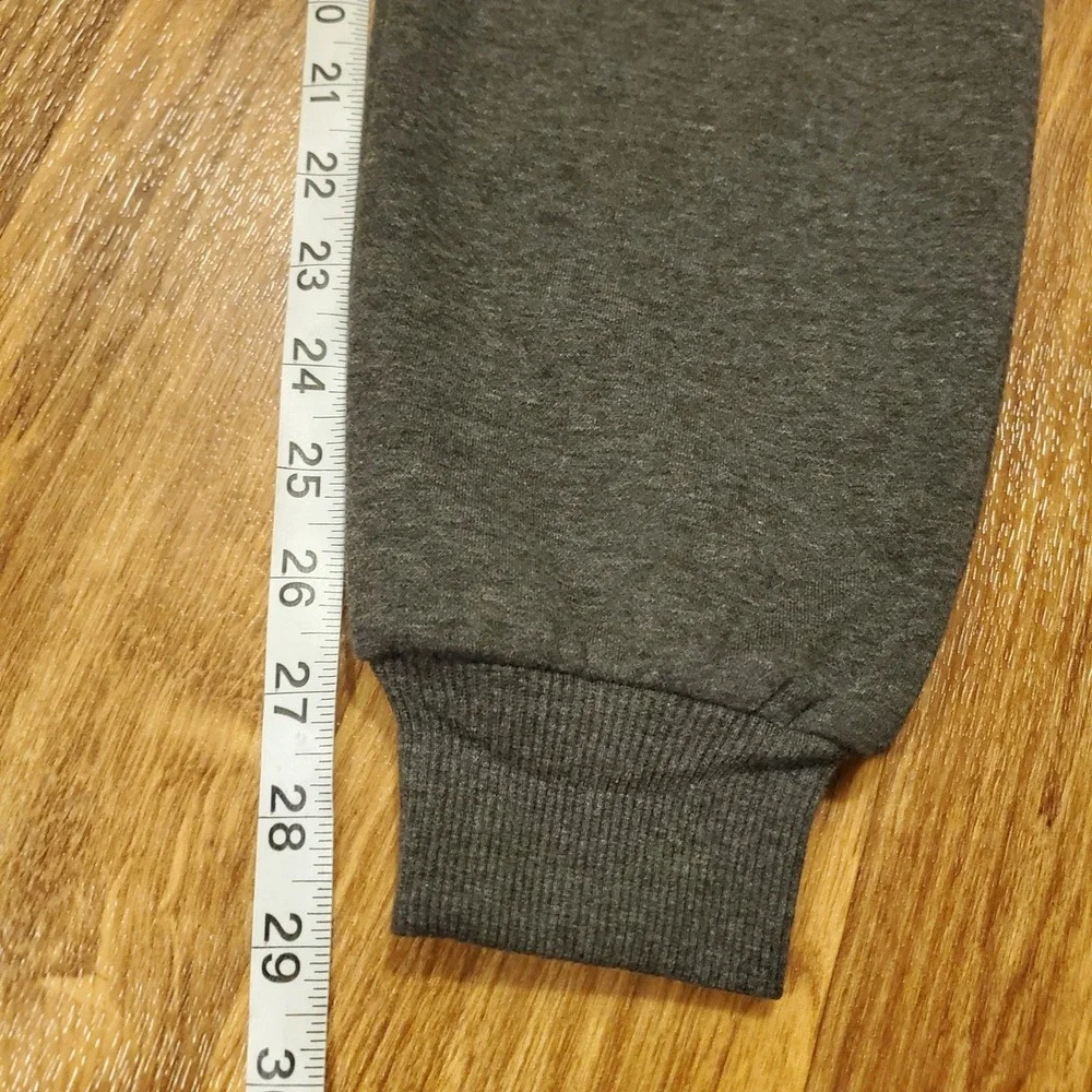 Akademiks Sweatpants Joggers Men Small Charcoal Fleece Moto Zipper Pockets - Picture 9 of 9